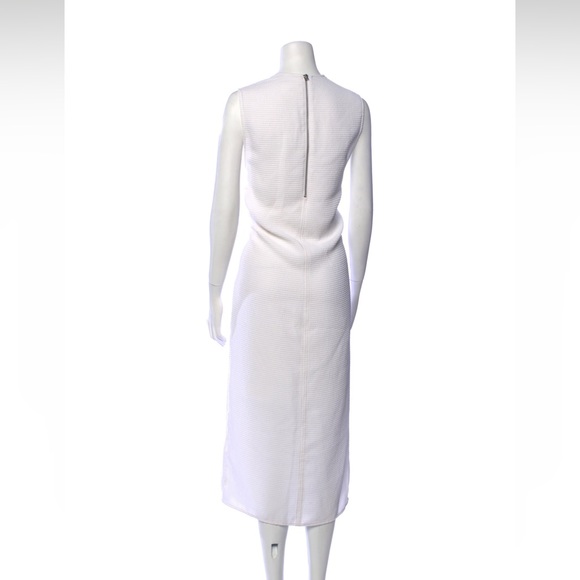 Helmut Lang White Sleeveless Layered Midi Dress 10 - Picture 2 of 3